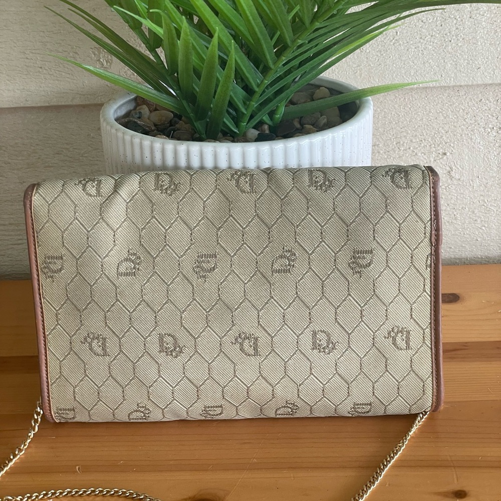 Authentic Dior vintage clutch or crossbody bag💛🤎💛💛 - Picture 2 of 15